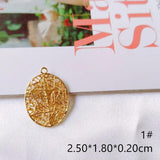 Metal Pendant Earring Components Necklace Charms DIY Making Material