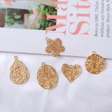 Metal Pendant Earring Components Necklace Charms DIY Making Material