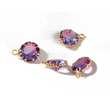 4PCS Gradient Glass Cutting Surface Pendant Charms for Jewelry Making