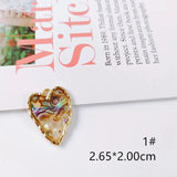 Alloy Acrylic Eardrop Metal Pendant Necklace Charms Jewelry Finding 4pcs
