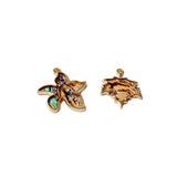 Alloy Acrylic Eardrop Metal Pendant Necklace Charms Jewelry Finding 4pcs