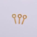 200pcs Mini Eye Pins Eyepins Hooks for DIY Jewelry Making