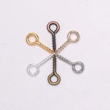 200pcs Mini Eye Pins Eyepins Hooks for DIY Jewelry Making