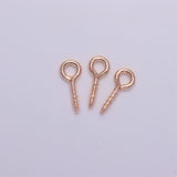 200pcs Mini Eye Pins Eyepins Hooks for DIY Jewelry Making