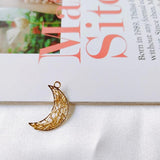 KC K Plated Star Shape Eardrop Pendant Charms Jewelry Component
