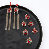 DIY Red Facebook Jewelry Trickle Sound Material for Earrings