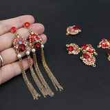 DIY Red Facebook Jewelry Trickle Sound Material for Earrings