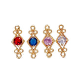 10pcs KC Rhinestone Eardrop Crystal Pendant Charms DIY Jewelry Component