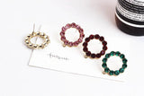 Korea Alloy Diamond Ring Earrings Pendant Materials