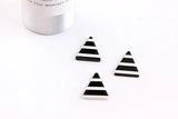 DIY Earrings Material Stripe Geometric Triangle Patch Pendant