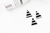 DIY Earrings Material Stripe Geometric Triangle Patch Pendant