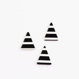 DIY Earrings Material Stripe Geometric Triangle Patch Pendant