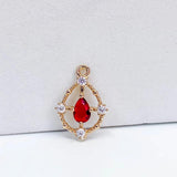 KC Rhinestone Eardrop Crystal Charms Necklace Earring Diy Material