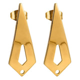 10pcs Stainless Steel Plated Arrow Ear Post Stud Earrings DIY Dangle Earring