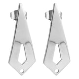 10pcs Stainless Steel Plated Arrow Ear Post Stud Earrings DIY Dangle Earring