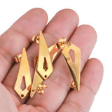 10pcs Stainless Steel Plated Arrow Ear Post Stud Earrings DIY Dangle Earring