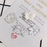 Fresh Floral Resin Pendant Earring Nail Accessories 10pcs