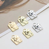 Exaggerated Hollow Face Alloy Long Pendant DIY Jewelry