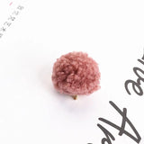DIY Jewelry Lamb Hair Ball Earrings Material Pendant