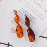 6pcs Resin Twisted Earring Pendant Accessory Material