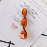 6pcs Resin Twisted Earring Pendant Accessory Material