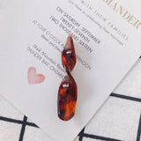 6pcs Resin Twisted Earring Pendant Accessory Material