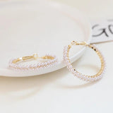 Semi-Circle C Niche Pearl Earrings Real S925 DIY Jewelry