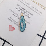 Resin Mineral Powder Crystal Lake Green Pendant DIY Earrings Necklace Key Chain