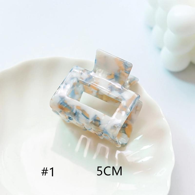 Hollow Acetate Hair Clip Small Back of Head Girl Grab Clip