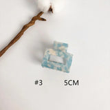 Hollow Acetate Hair Clip Small Back of Head Girl Grab Clip