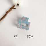 Hollow Acetate Hair Clip Small Back of Head Girl Grab Clip