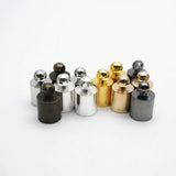 100Pcs 8mmX12mm Tassel Cord End Crimp Copper Cap Beads Caps