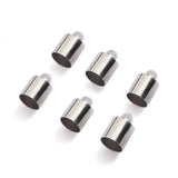 100Pcs 8mmX12mm Tassel Cord End Crimp Copper Cap Beads Caps