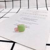 DIY Square Dripping Alloy Earring Accessories 4pcs