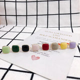 DIY Square Dripping Alloy Earring Accessories 4pcs