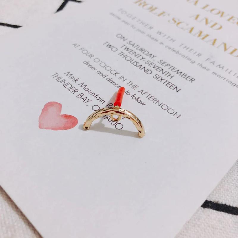 Custom Alloy Semicircle Earrings Accessories