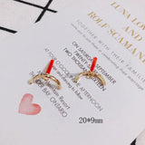 Custom Alloy Semicircle Earrings Accessories