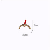Custom Alloy Semicircle Earrings Accessories