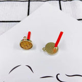 Japanese and Korean Silver Needle Earrings DIY Accessories