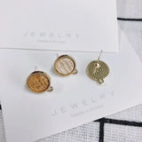 Japanese and Korean Silver Needle Earrings DIY Accessories