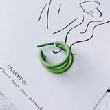 DIY Candy Multi-Layer C-Shaped Earrings