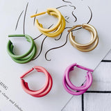 DIY Candy Multi-Layer C-Shaped Earrings