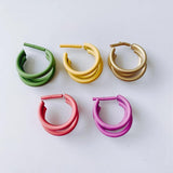 DIY Candy Multi-Layer C-Shaped Earrings