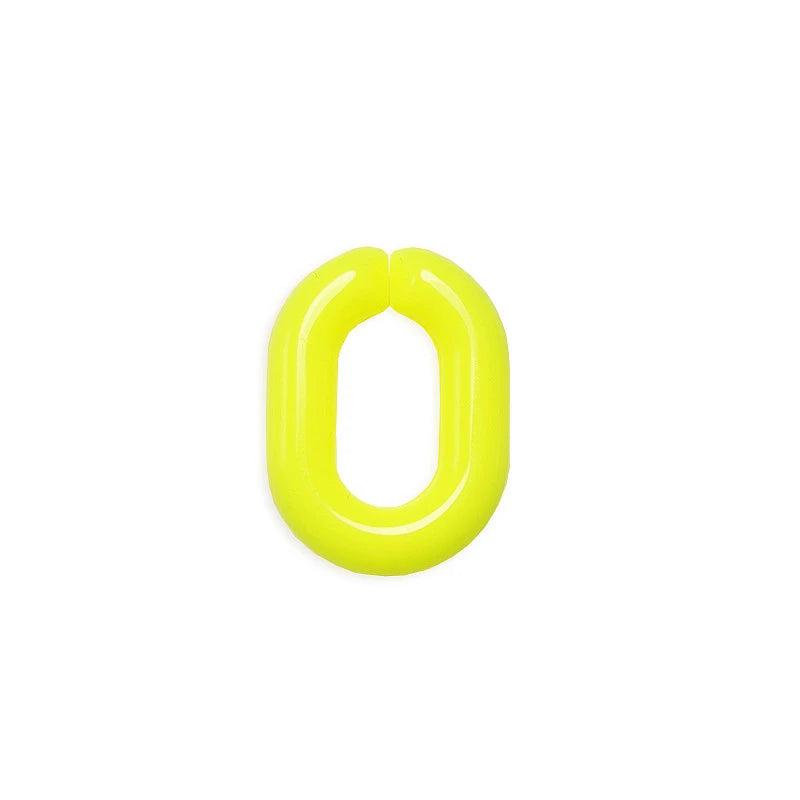 100 Pcs Multicolor Oval Chain Buckle For DIY Jewelry Making