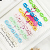 100 Pcs Multicolor Oval Chain Buckle For DIY Jewelry Making