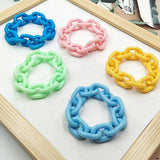 100 Pcs Multicolor Oval Chain Buckle For DIY Jewelry Making