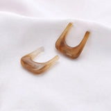 10 PCS 24x22mm Acrylic U Shaped Resin Earring Accessories DIY Jewelry Making