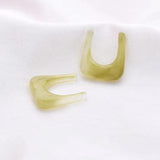 10 PCS 24x22mm Acrylic U Shaped Resin Earring Accessories DIY Jewelry Making