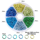 6mm Rainbow Jump Ring Set DIY Necklace Jewelry Making