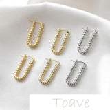 Gold Retro Twist Earrings - Hand-made Color-preserving Accessory